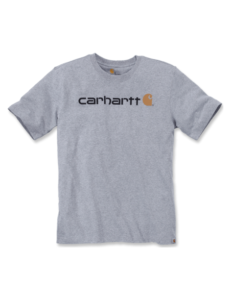 Carhartt T Shirt Core Logo  Gris T.L 103361 034